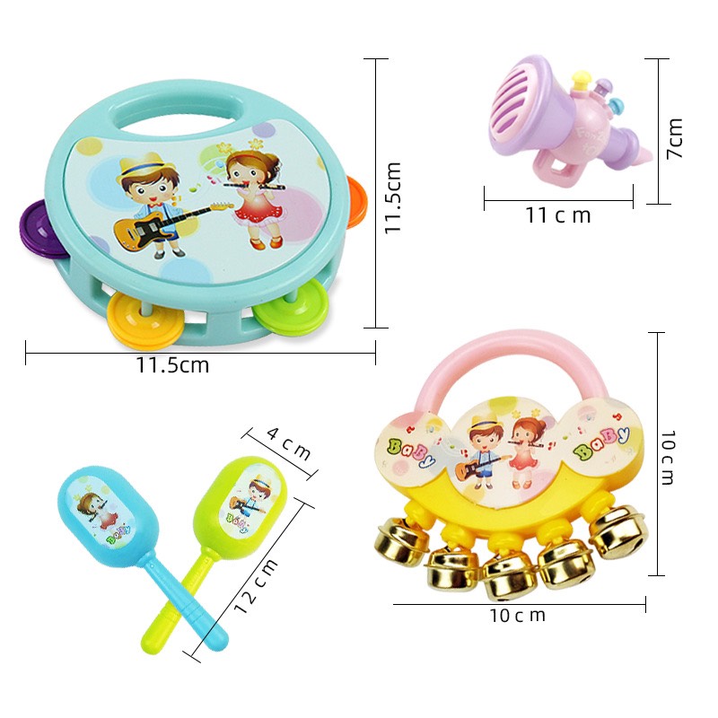[HCM]Lục lạc 5 món đồ chơi cho bé