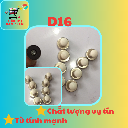 10 núm hít sắt D16mm hít bảng từ tiện ích
