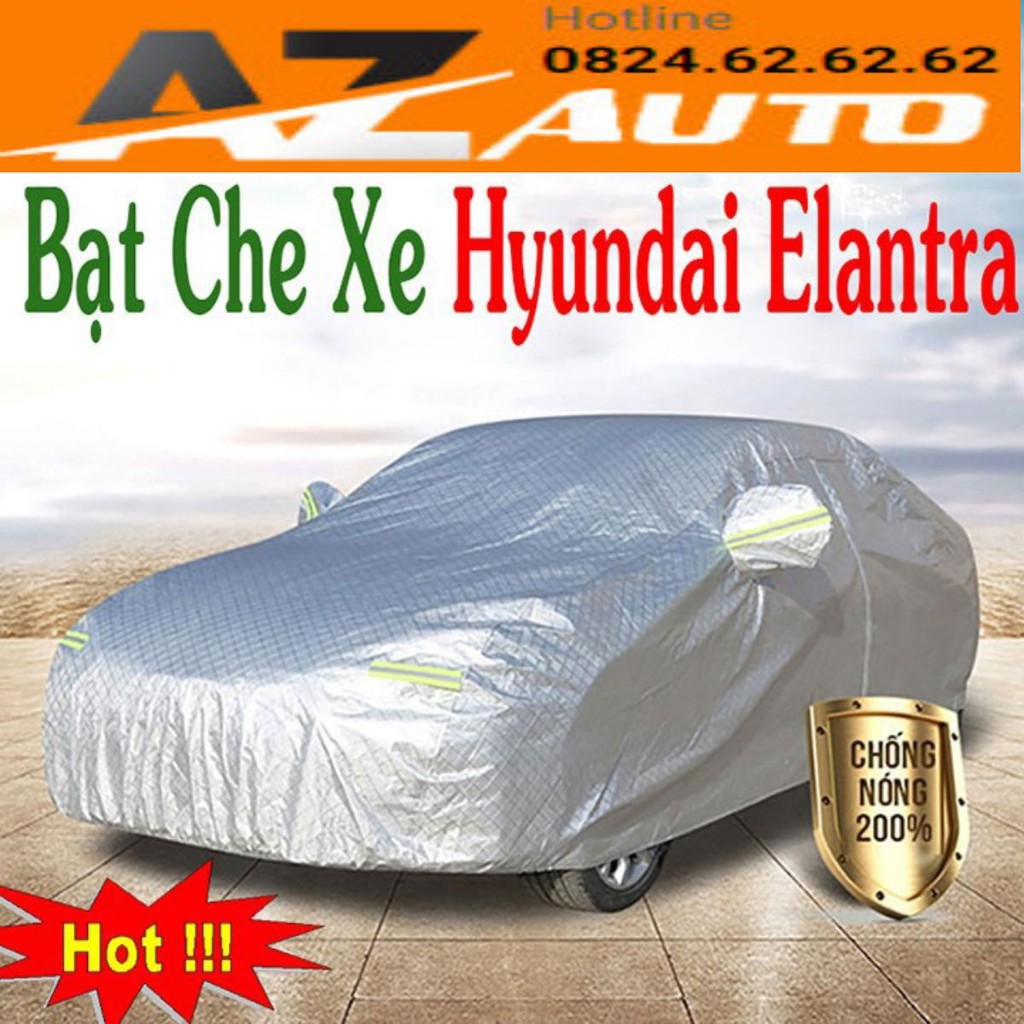 Bạt phủ ô tô #hyundai elantra - cao cấp 3 lớp cách nhiệt, bạt phủ xe ô tô hyundai elantra