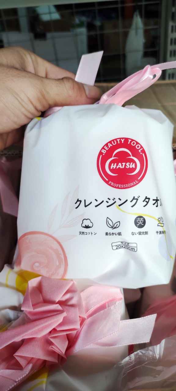Khăn lau mặt cotton đa năng Hatsu