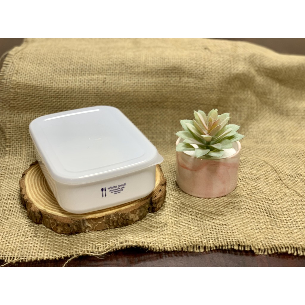[HCM]Hộp nhựa đựng thực phẩm White pack 900ml - Nhật Bản