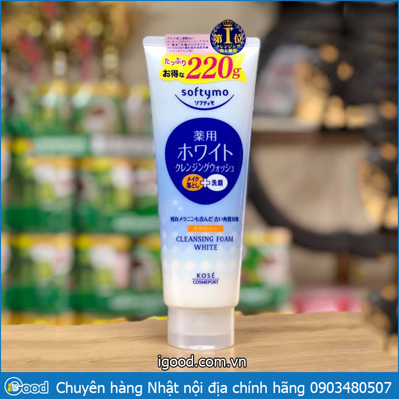 Sữa rửa mặt Kose Softymo Nhật Bản 220g