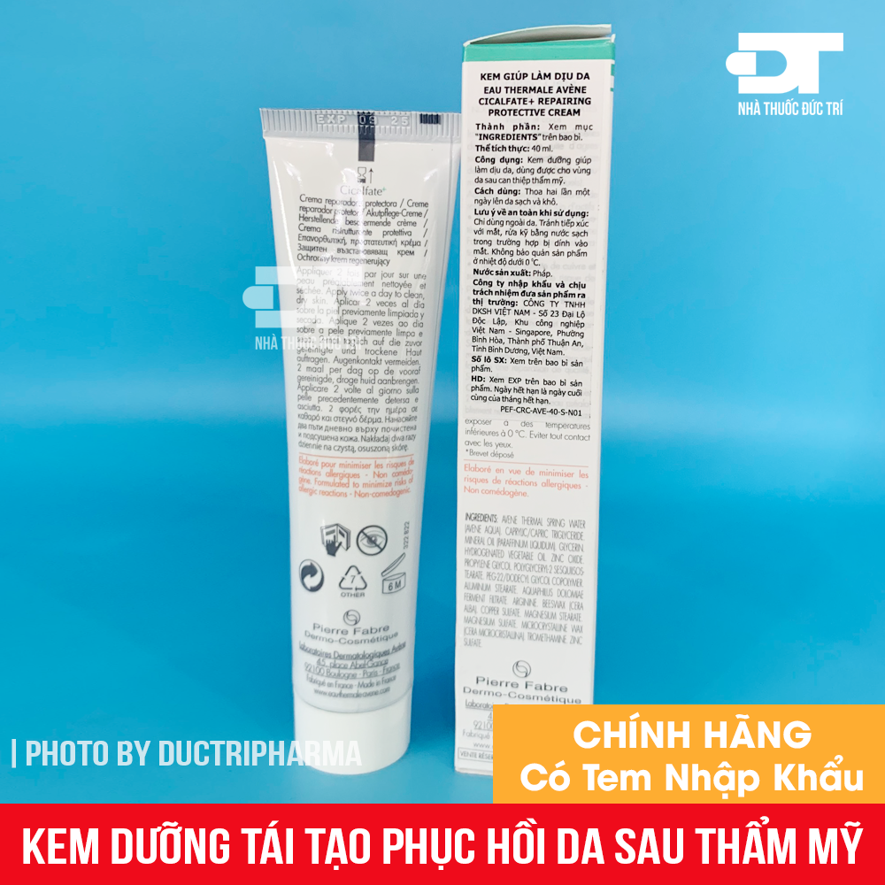 AVENE CICALFATE + CREAM - KEM PHỤC HỒI DA - LIỀN SẸO - GIẢM THÂM