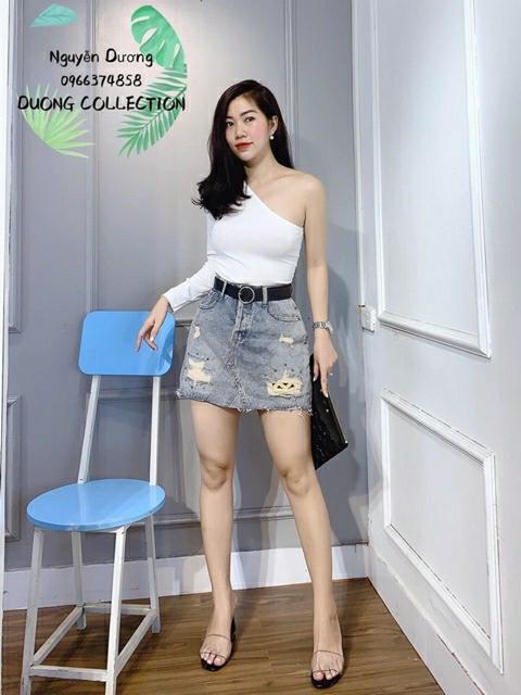 Áo thun lệch vai