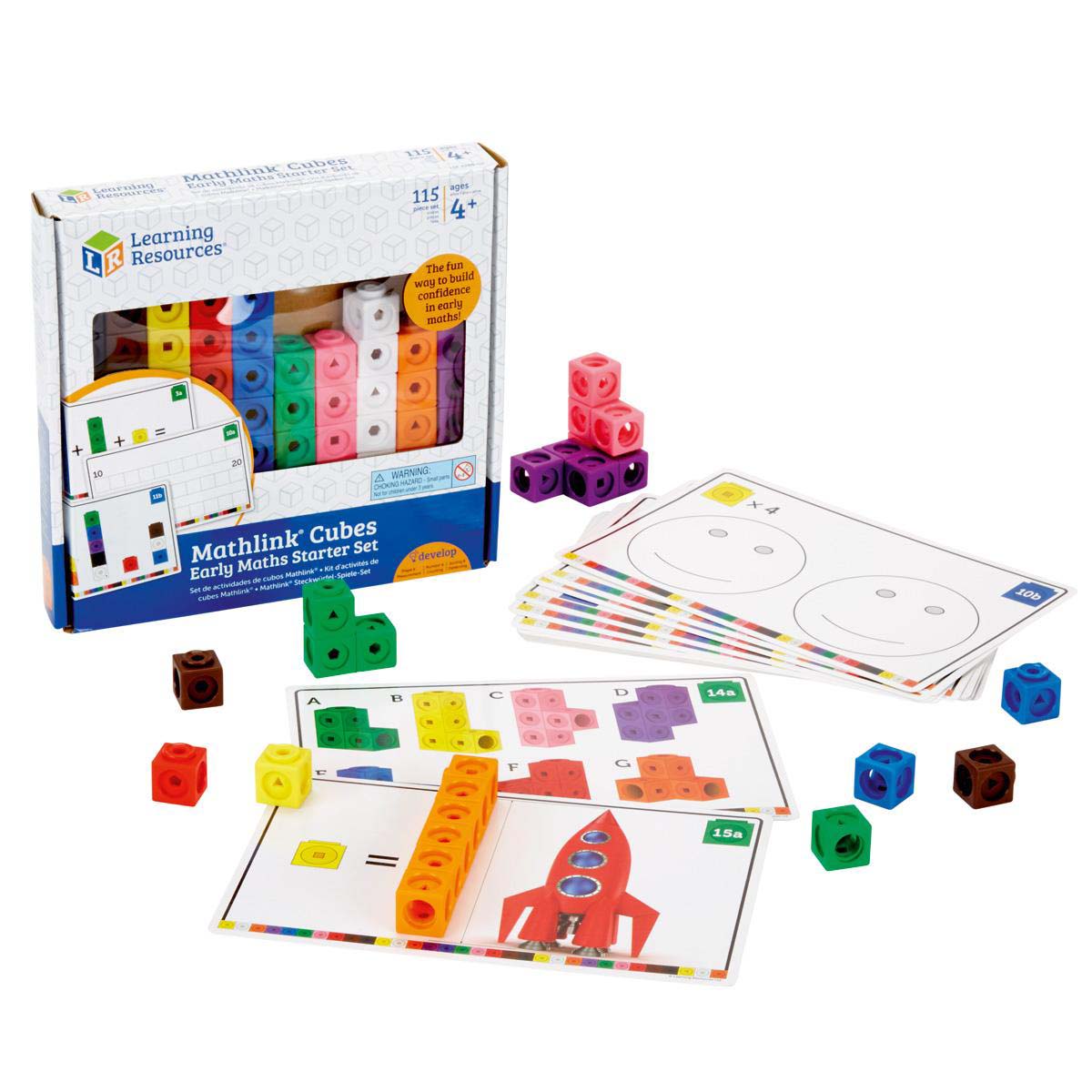 BỘ HỌC TOÁN - MATHLINK® CUBES EARLY MATH ACTIVITY SET (115 CHI TIẾT)