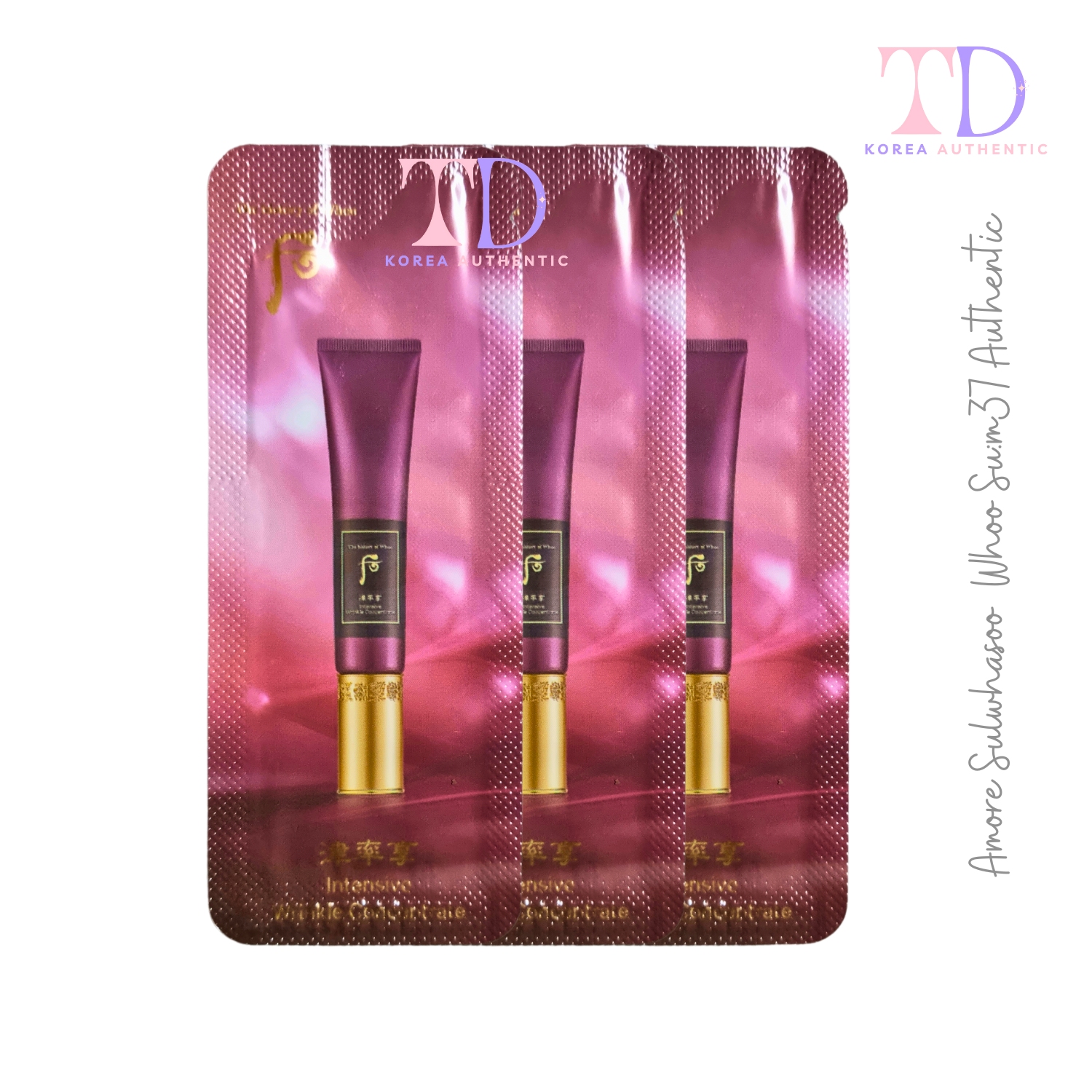 Tinh chất siêu tri nhăn vùng mắt whoo đỏ gói 1ml combo tự chọn whoo intensive wrinkle concentrate tloskorea cũ