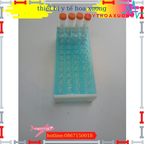 Giá đựng ống nghiệm thí nghiệm 50 lỗ phi 18mm