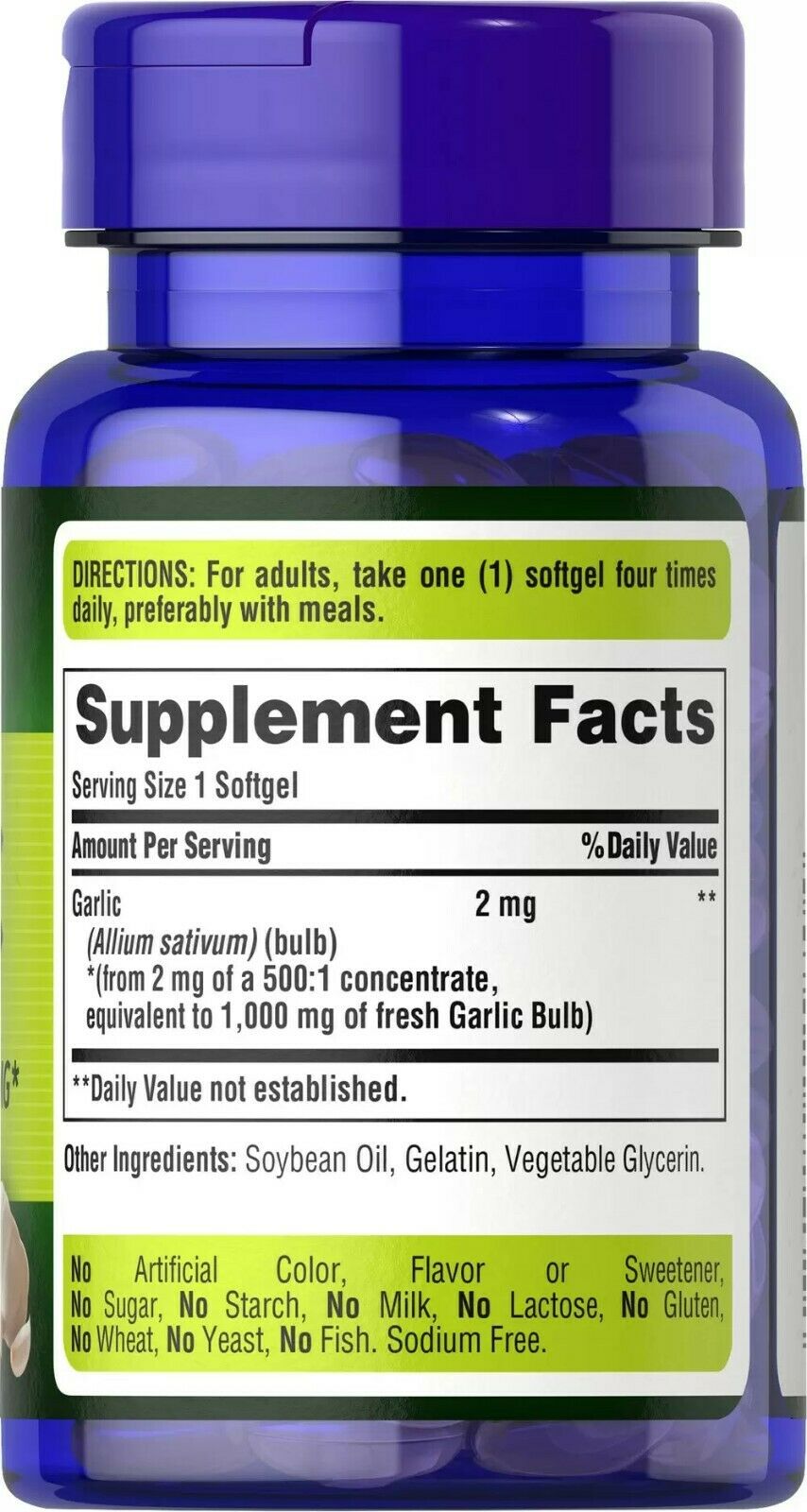 [Chính hãng] Viên tỏi Garlic 1000mg Puritan's pride