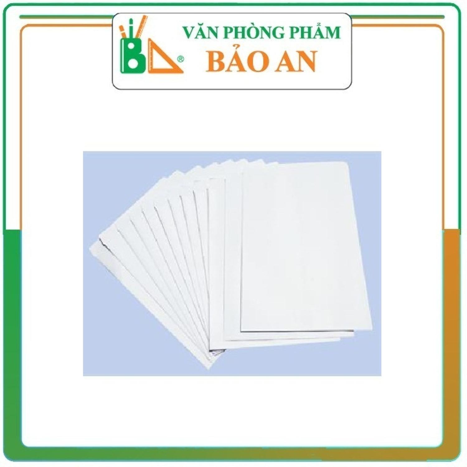 10 Phong bì trắng A4 định lượng 100gms.