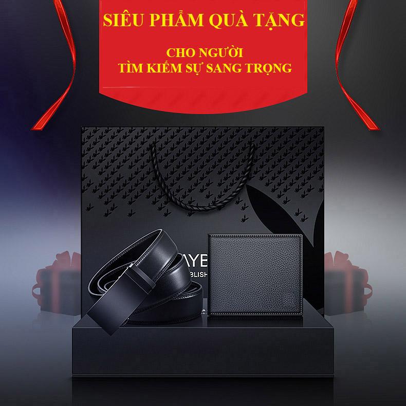Combo ví + thắt lưng P L A Y B O Y