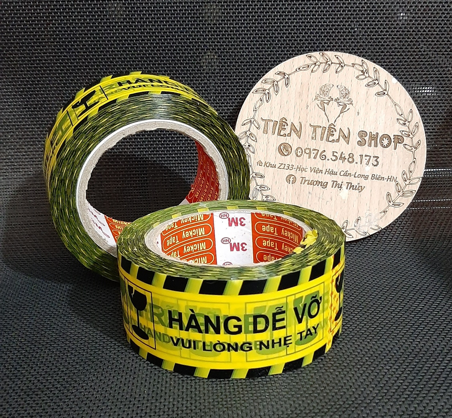 1 Cuộn /1 cây băng dính cảnh báo hàng dễ vỡ