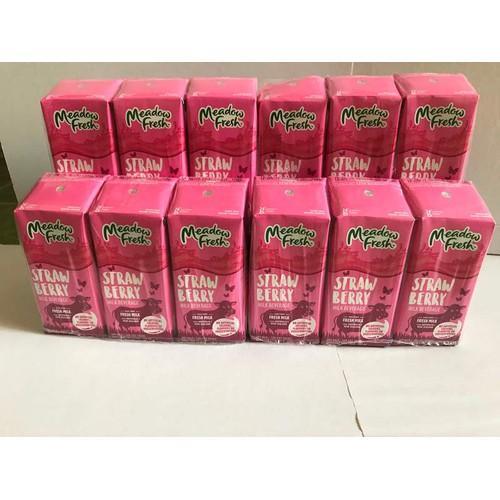 Thùng sữa Meadow Fresh hương dâu 200ml