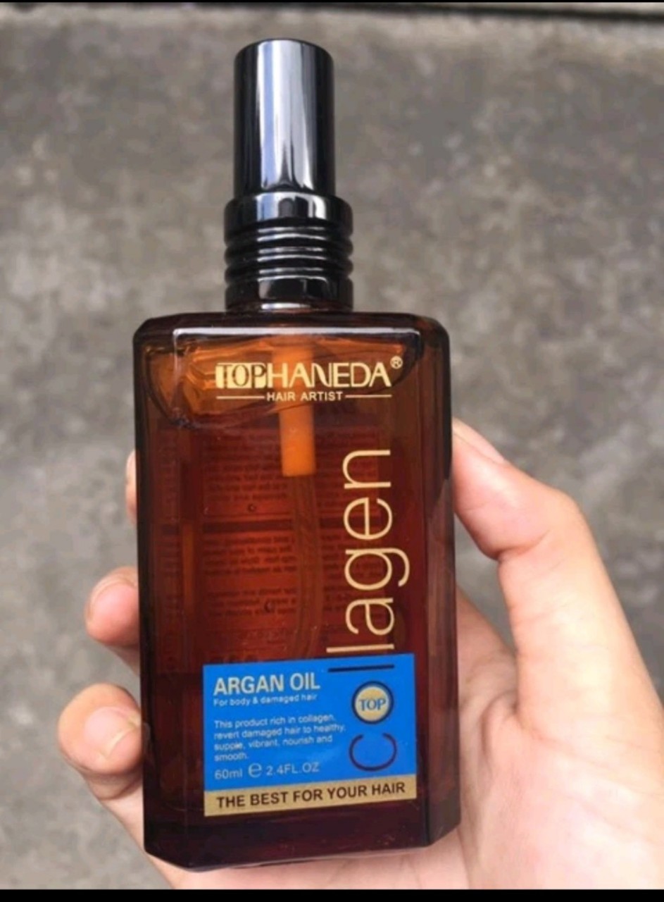 TINH DẦU DƯỠNG TÓC KHÔ YẾU HANEDA COLLAGEN ARGAN 60ML
