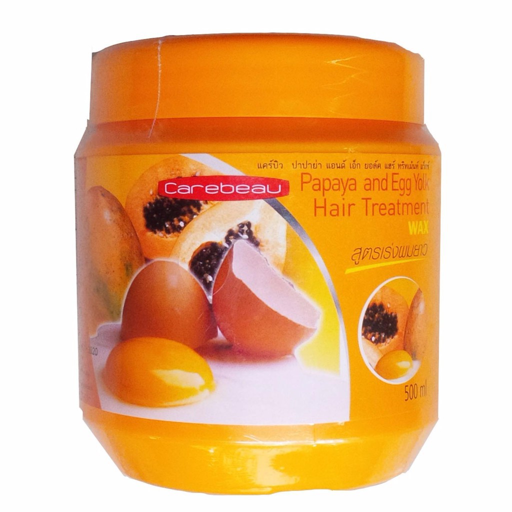 Kem ủ tóc trứng đu đủ Carebeau 500ml Thái Lan