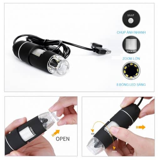Kính hiển vi điện tử USB 1000X