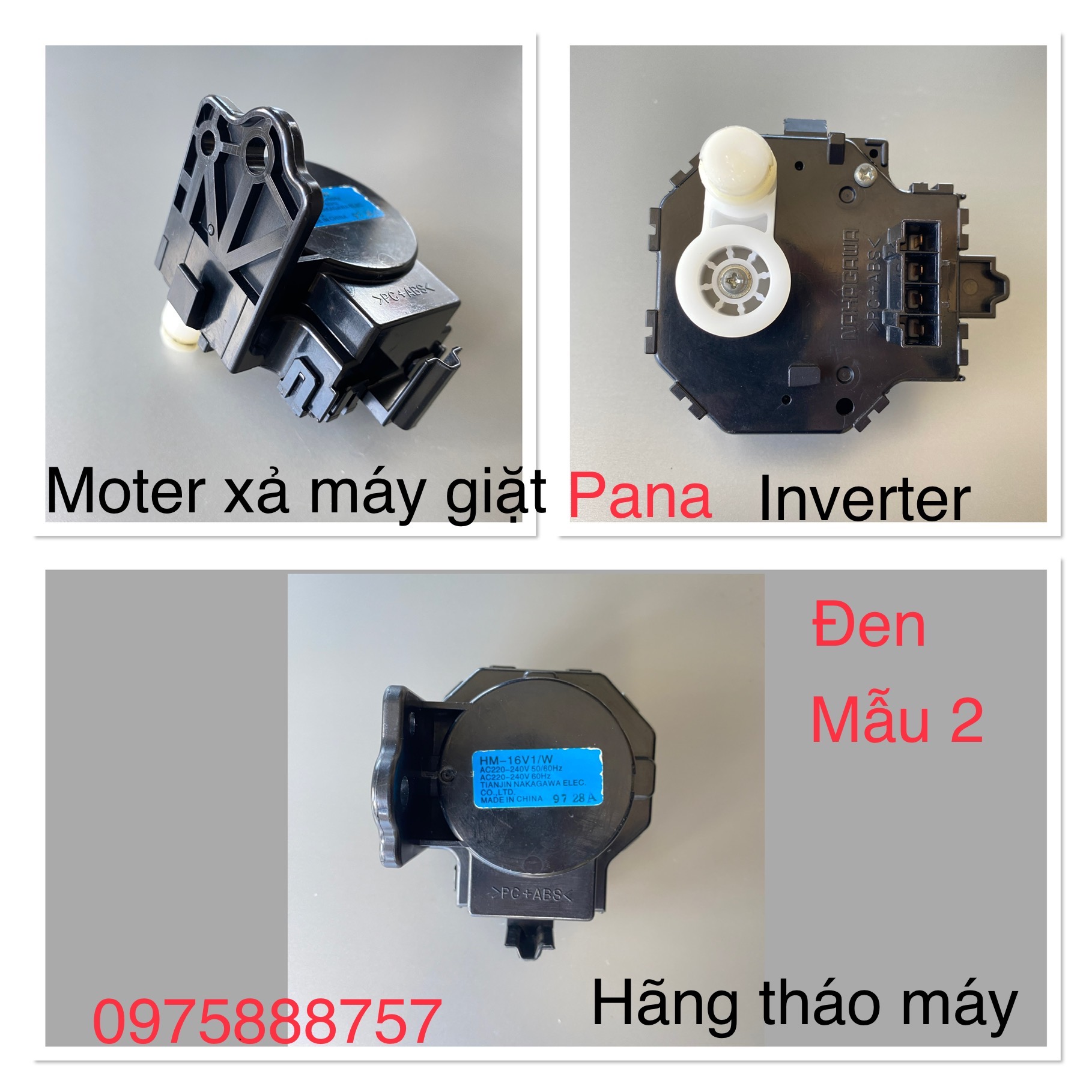 Moter xả máy giặt Panasonic inverter ( hãng tháo máy )