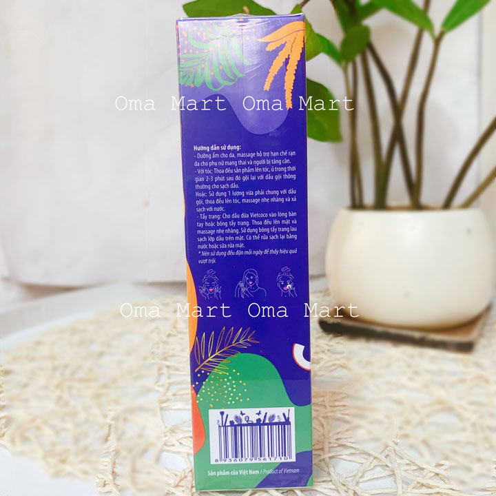Dầu dừa hữu cơ Vietcoco chai xịt 130ml