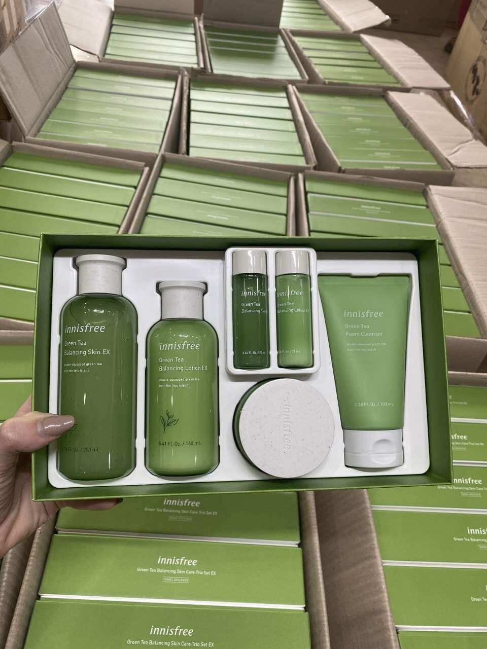 [FreeshipMAX] Sét 6 món Innisfree dưỡng da trà dưỡng
