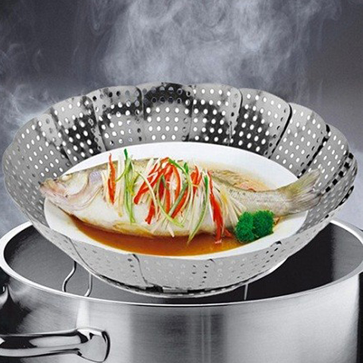 VỈ HẤP CÁCH THỦY INOX GẤP GỌN TIỆN DỤNG - DỤNG CỤ HẤP