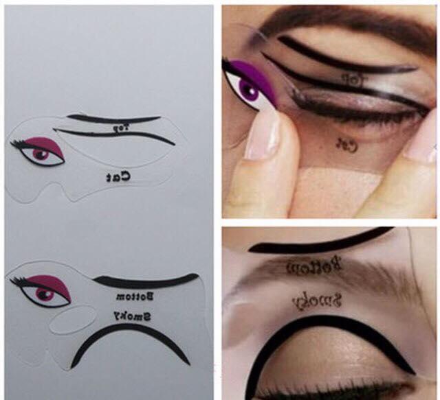 Combo 2 Khuôn kẻ mí Eyeliner và tô bầu mắt