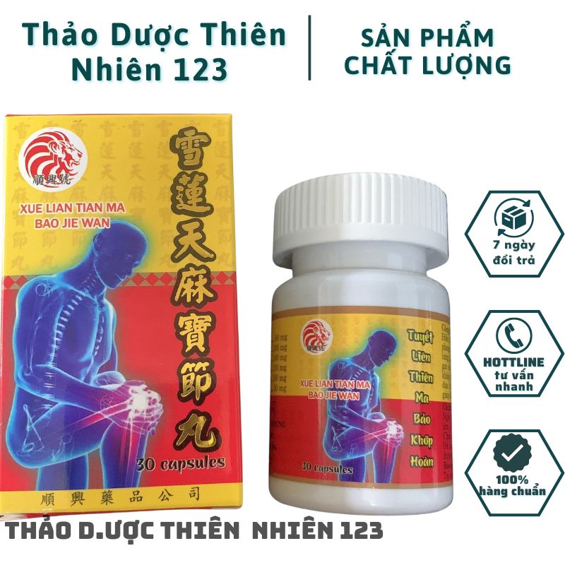 TUYẾT LIÊN THIÊN MA BẢO KHỚP HOÀN 30 VIÊN (TEM XANH DƯƠNG) – HỖ TRỢ CÁC VẤN ĐỀ VỀ X.ƯƠNG KHỚP