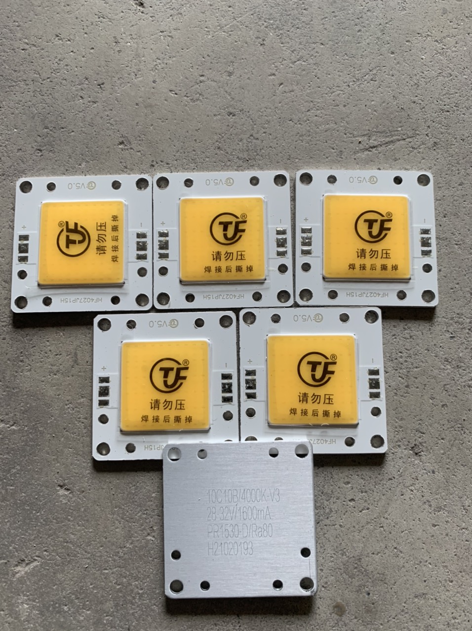 Chipled COB 50W Bridgelux cho lắp ráp đèn LED