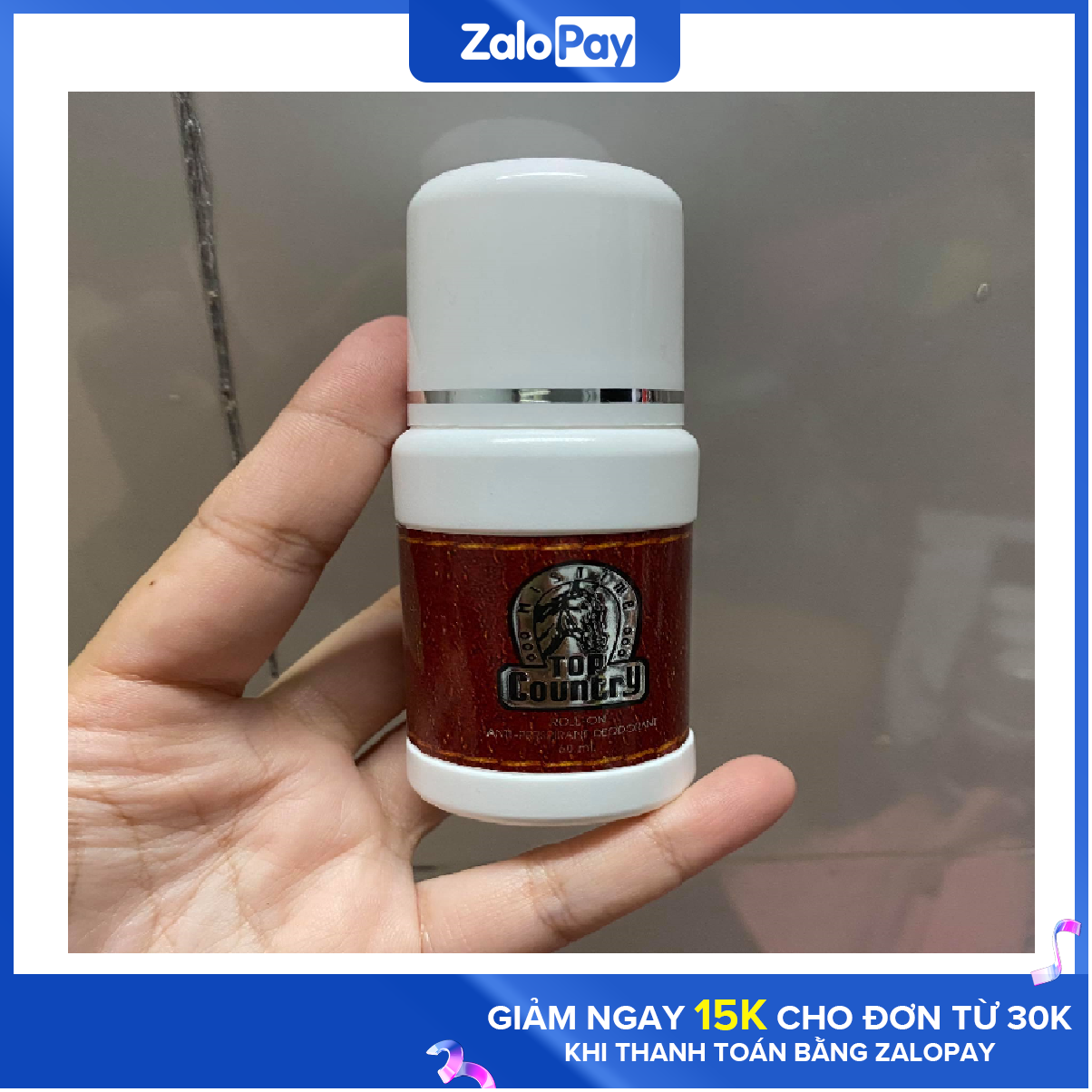 01 Lăn Khử Mùi Top Country 60ml - Thái Lan