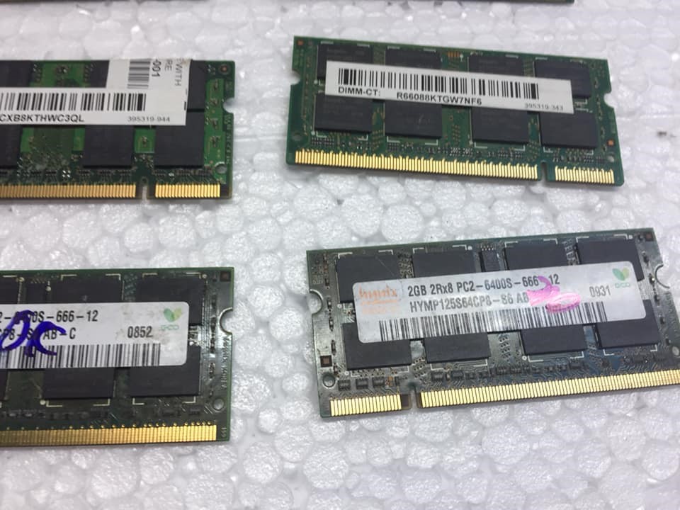 Ram 2 dùng cho Laptop DDR2 2G PC 667/800