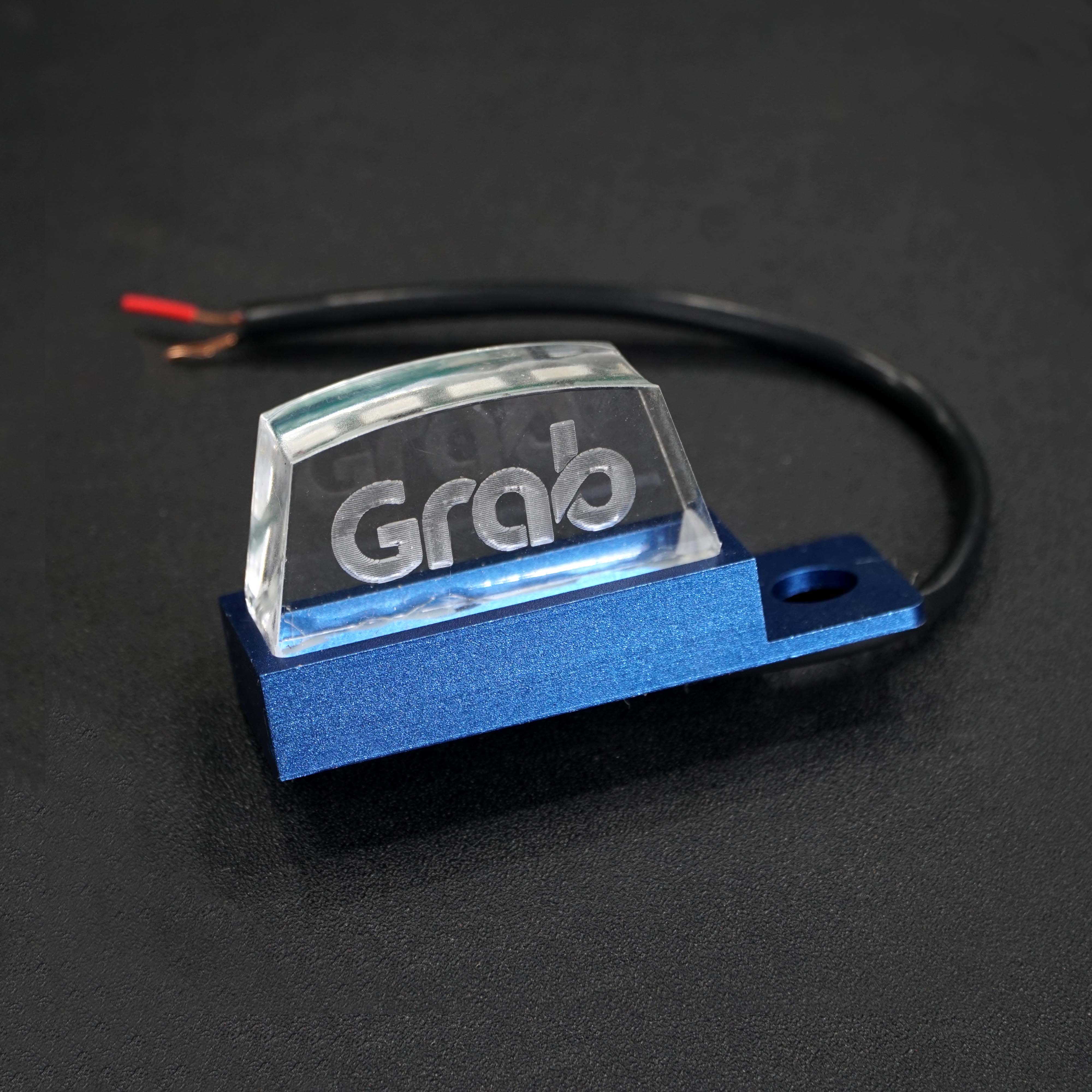 Đèn led GRAB gắn trang trí chân gương xe máy