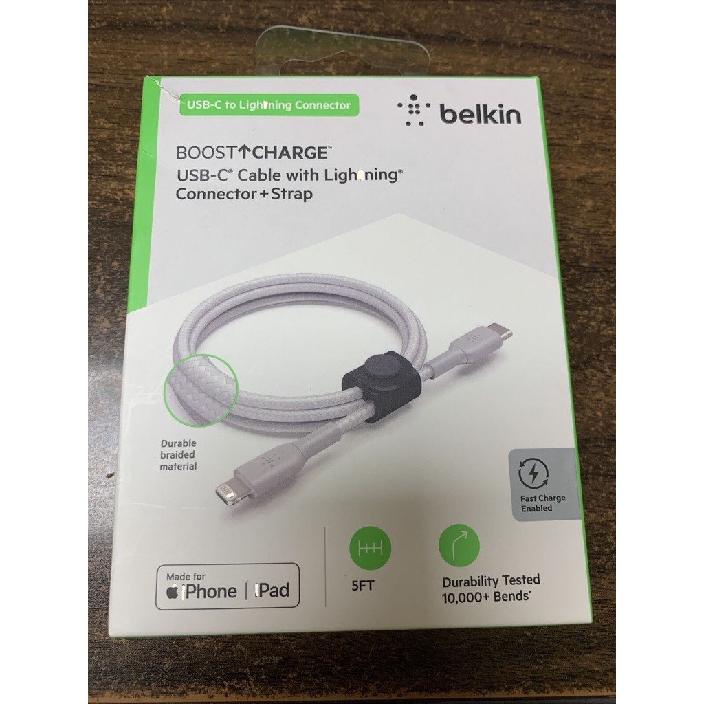 [Chính hãng] Original Belkin cáp USB-C to Lightning bện dù chống đứt 1.5m