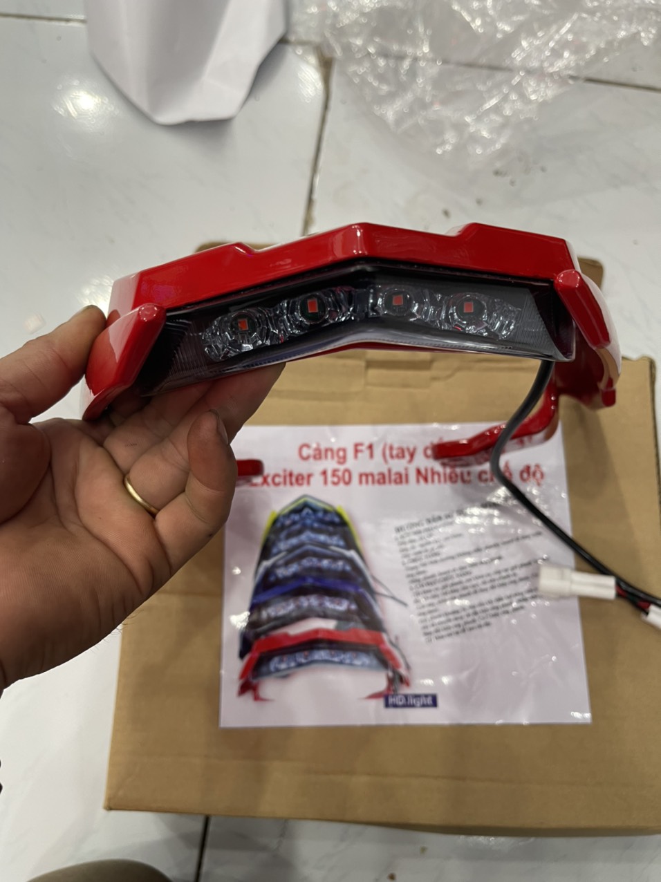 Cảng LC150 Cảng malai cho exciter 150 bao đẹp gắn như zin có đèn gắn như zin