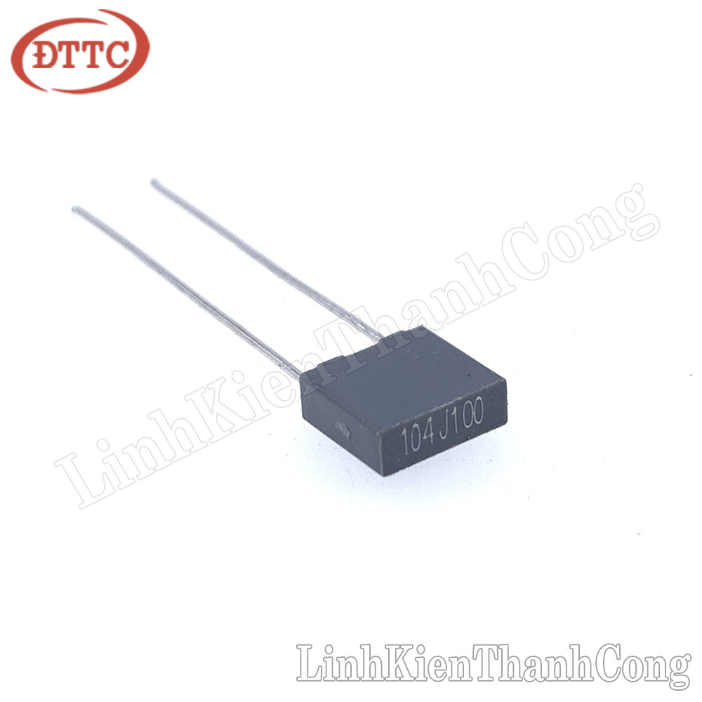 Tụ 0.1uF 104J 100V Xám 5mm