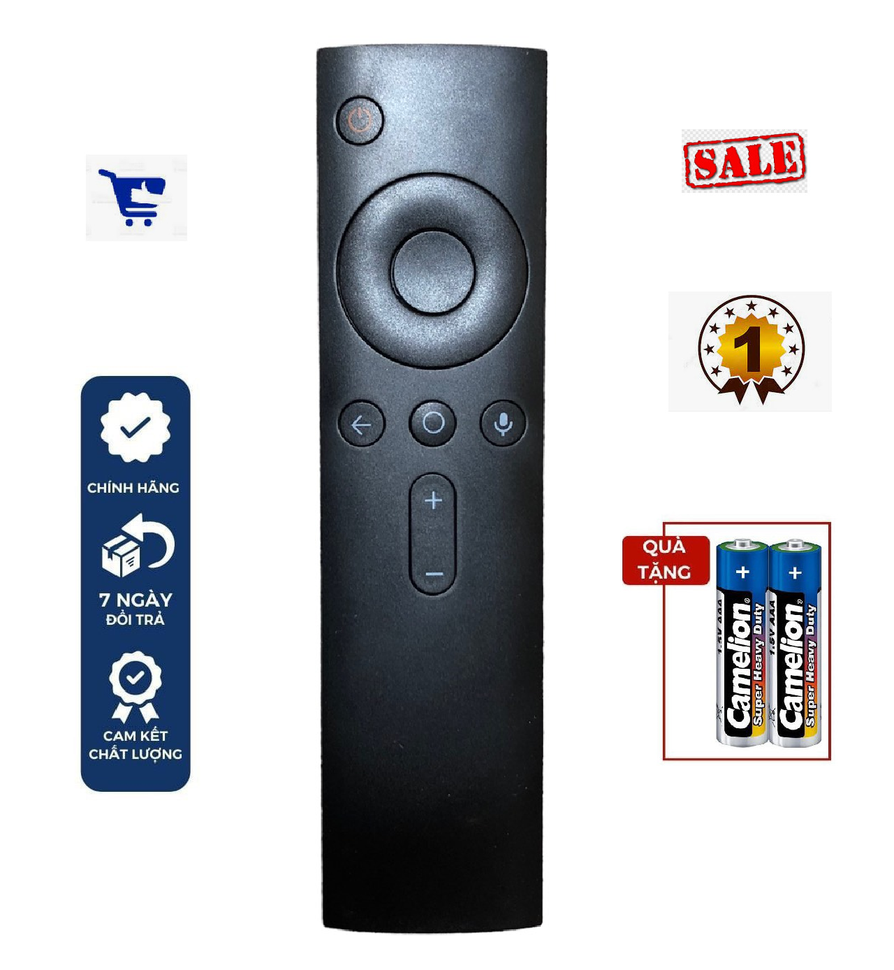 Điều khiển giọng nói xiaomi mi 4k ultra hdr tv box 3 mdz-16-ab - remote đầu bấm tivi giọng nói xiaomi