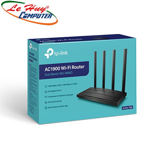 Bộ Phát Wifi Tp Link Archer C80 Wireless Ac1900Mbps