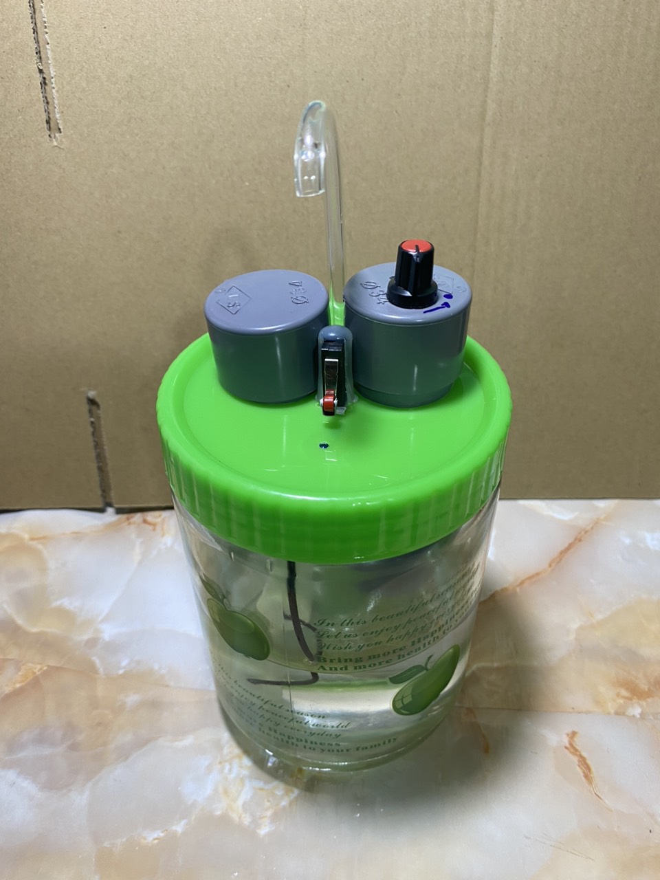 Bình rót rượu tự động thủy tinh 1 lít