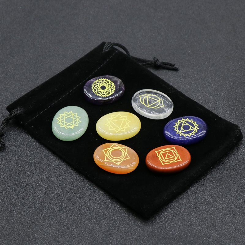 Set 7 Viên Đá Chakra Phong Thủy