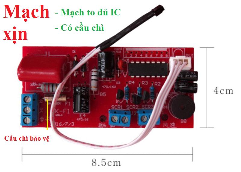 Combo 05 Bộ mạch điều khiển quạt từ xa