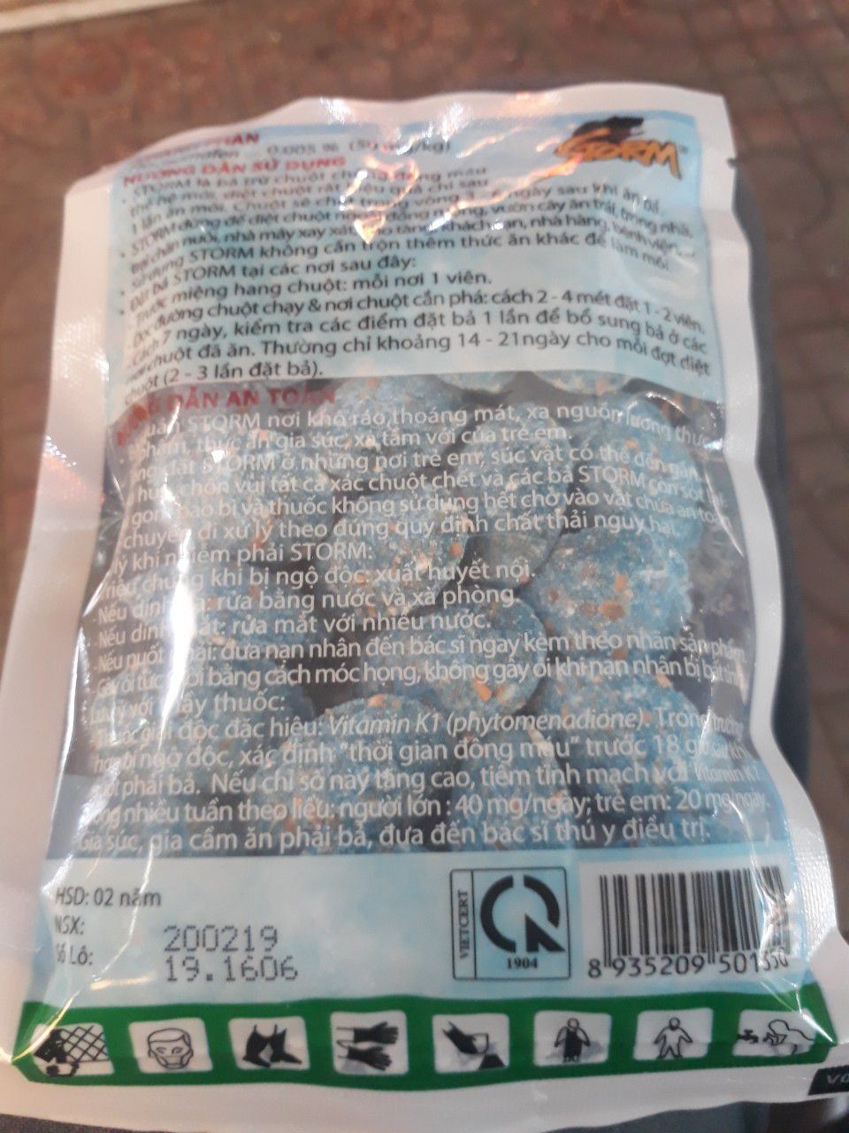 THUỐC TRỪ CHUỘT STORM gói 20 viên