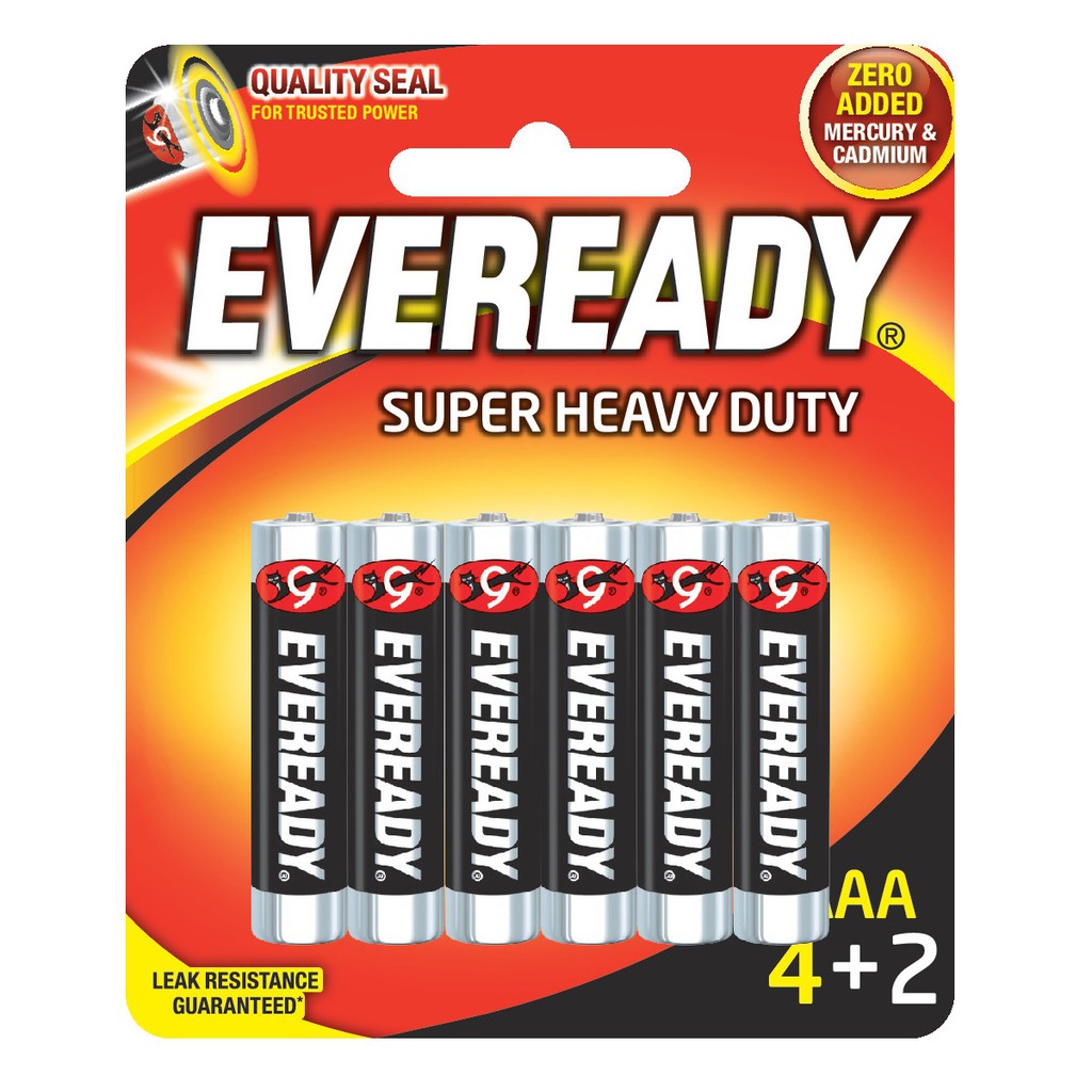 PIN EVEREADY SHD AAA 1212 BP4+2