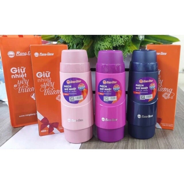 Phích giữ nhiệt cá nhân Rạng Đông 450ml Model RD -04528 N2