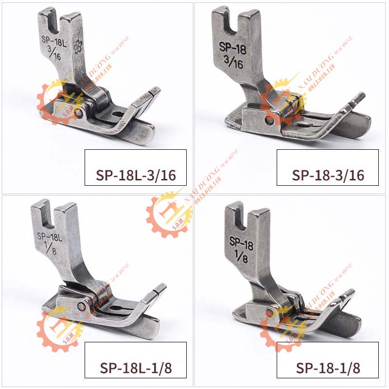 Chân vịt diễu (chân vịt mí) máy công nghiệp SP18