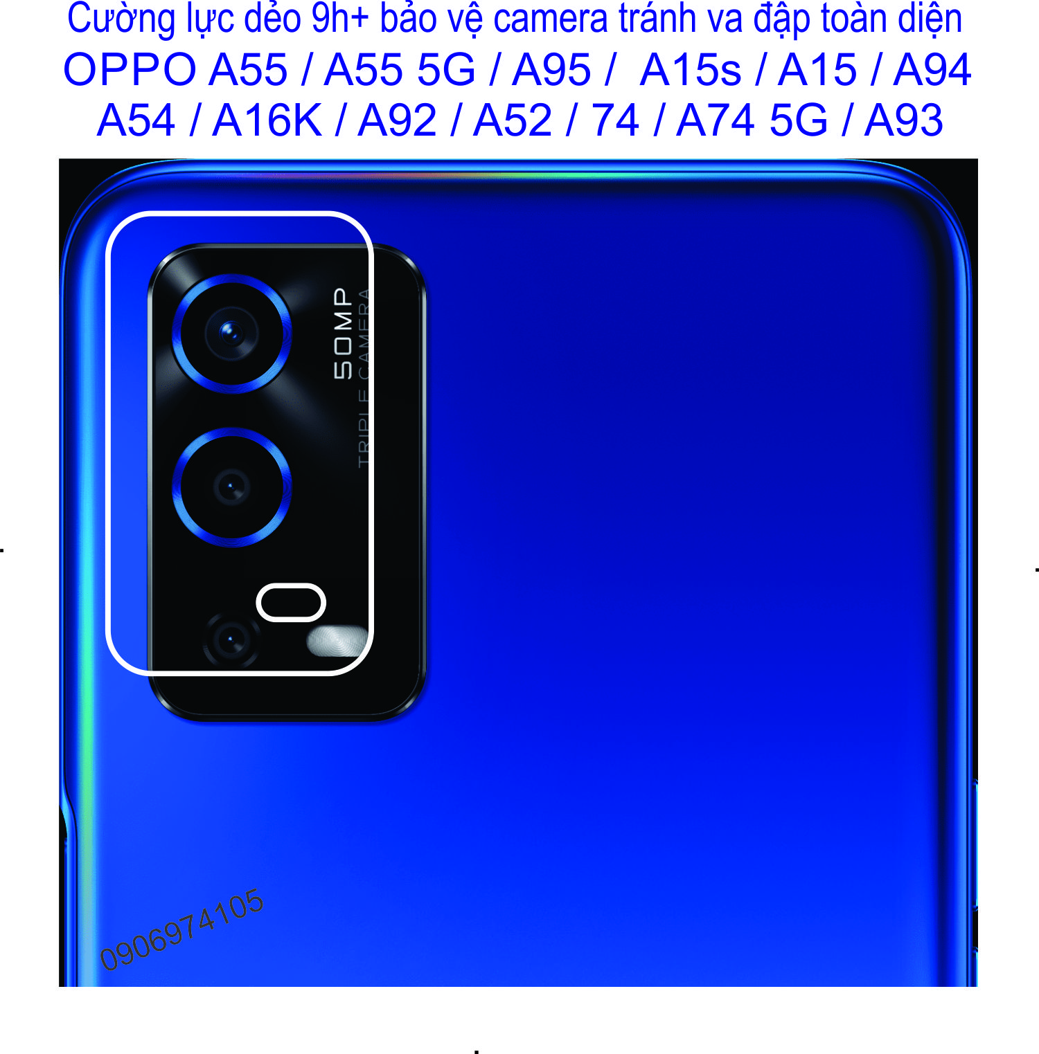 Cường lực dẻo bảo vệ camera oppo a55 / a55 5g / a95 / a15s / a15 / a94 / a54 / a16k / a92 / a52 / a74 / a74 5g / a93...