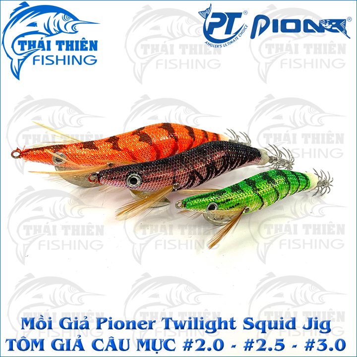 Tôm Giả Câu Mực Pioner Twilight Squid Jig