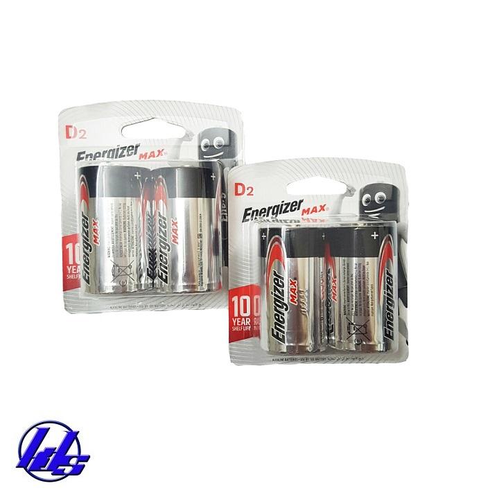 Pin đại D Energizer Alkaline Max Power Seal - Vỉ 2 viên