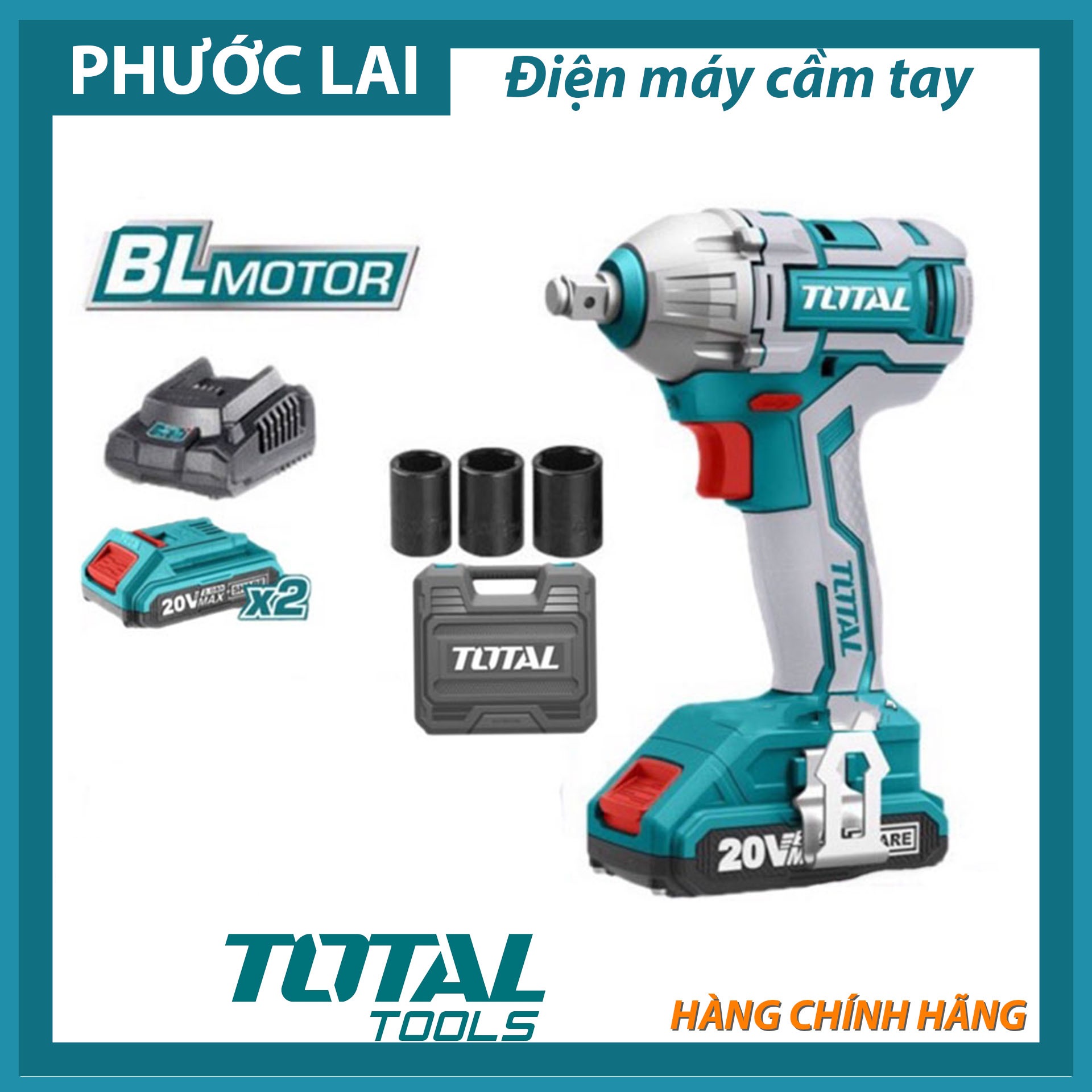 Máy siết buloong dùng pin 20v total tiwli2038
