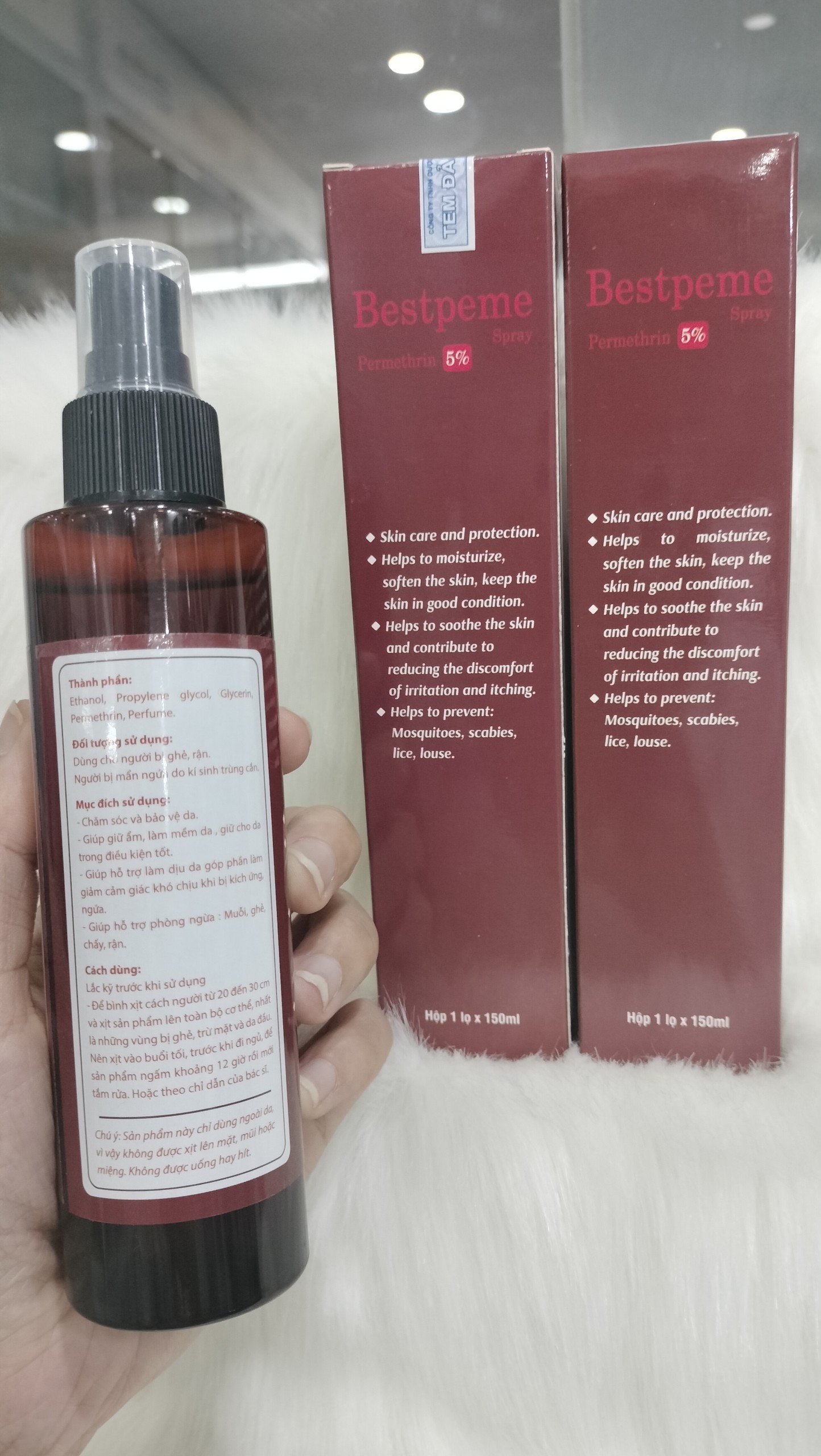 Dung dịch xịt ghẻ Bestpeme Spray 150ml
