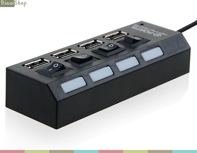 [HCM]Hub chia USB 4 cổng có công tắc