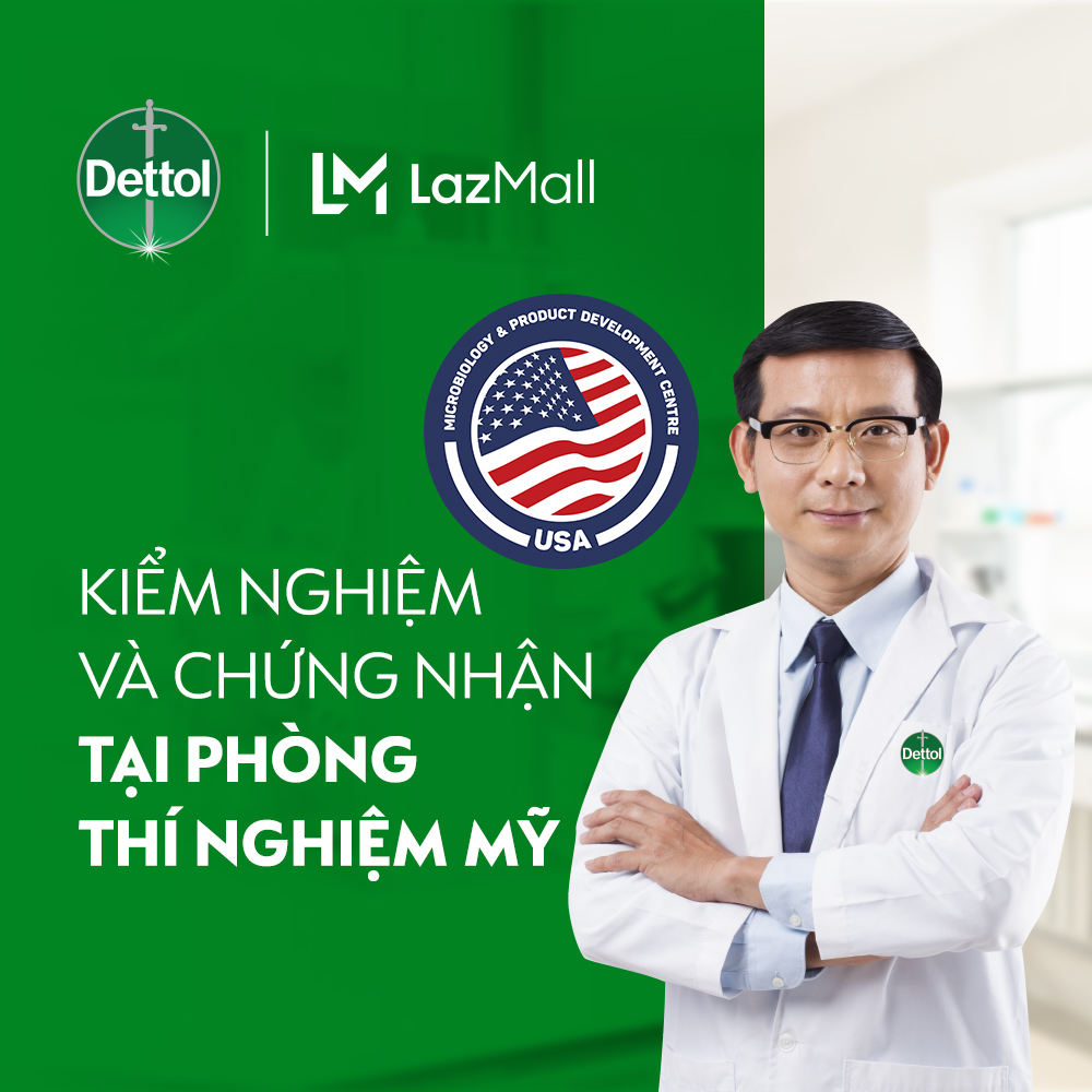 [Quà tặng không bán] Sữa tắm Dettol kháng khuẩn - Chai 950g