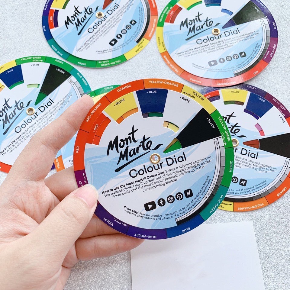 [Giao hàng 2h] Bảng Hướng Dẫn Pha Màu Mini Mont Marte Colour Dial - MAXX0039