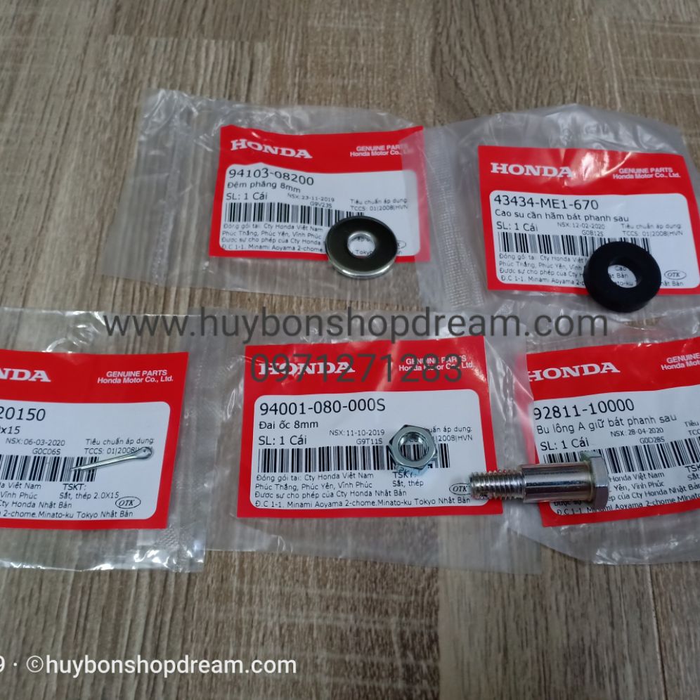 Bộ giữ chống bát phanh xe Dream